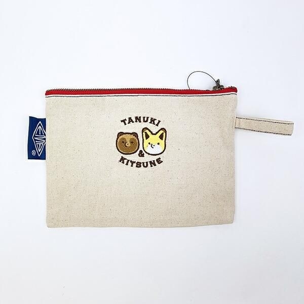 タヌキとキツネのポーチ特集