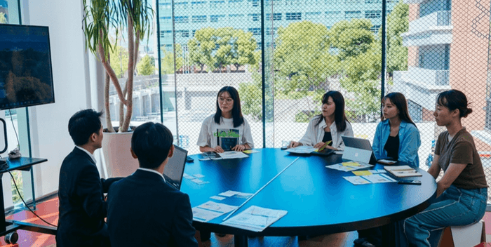 POPUPイベントの企画会議の様子