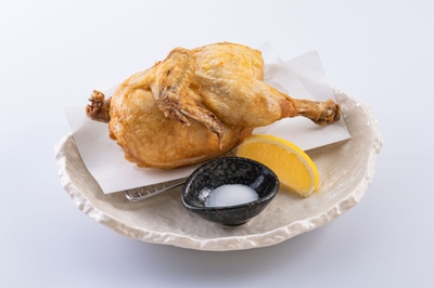 ひな鶏の半身揚げ