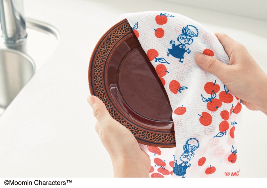 ムーミン キッチンクロス 使用イメージ