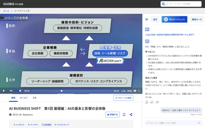 「学びエージェント」対話型チャット機能イメージ