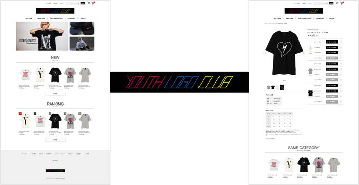 「YOUTH LOGO CLUB」ブランド公式サイト