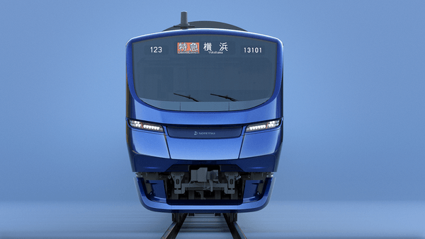 「13000系」の特徴である車両前面 （イメージ）