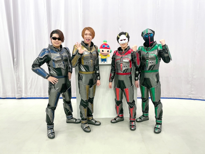 (左から)FB777、KIKKUN-MK-II、あろまほっと、eoheoh ©MSSP アソビの救世主