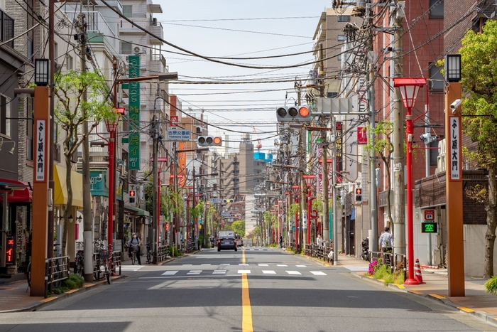 台東区(奥浅草)の街並み