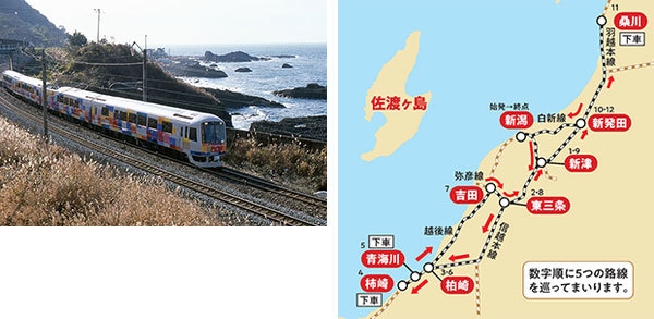 左）きらきらうえつ（提供：ＪＲ東日本）