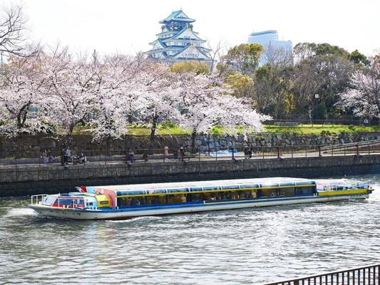 水都大阪の春を巡る「アクアライナー 大阪城お花見クルーズ」の予約受付を2月1日（水）より開始！ 