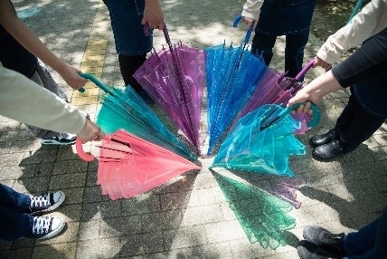 レンタル用カラフル傘