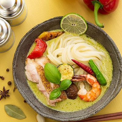 グリーンカレーうどん