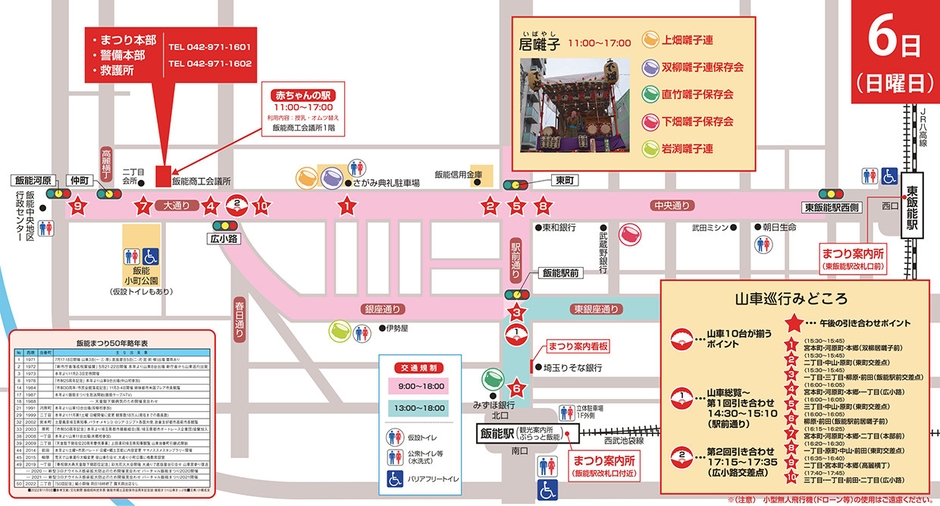 まつり会場全体図　二日目