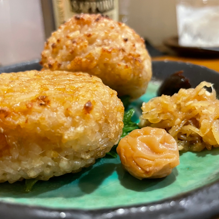 焼きおにぎりには醤油麹を使用　