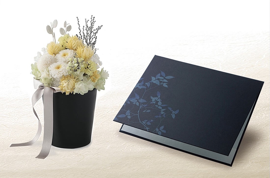 弔電のプリザーブド ホワイトL