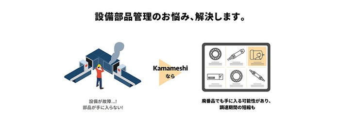 Kamameshiサービスの活用シーン。