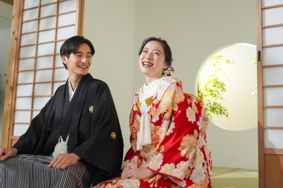 撮影例:屋内庭園スタジオ