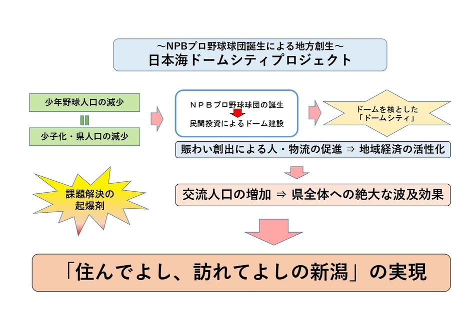 ドームプロジェクトによる課題解決概念図