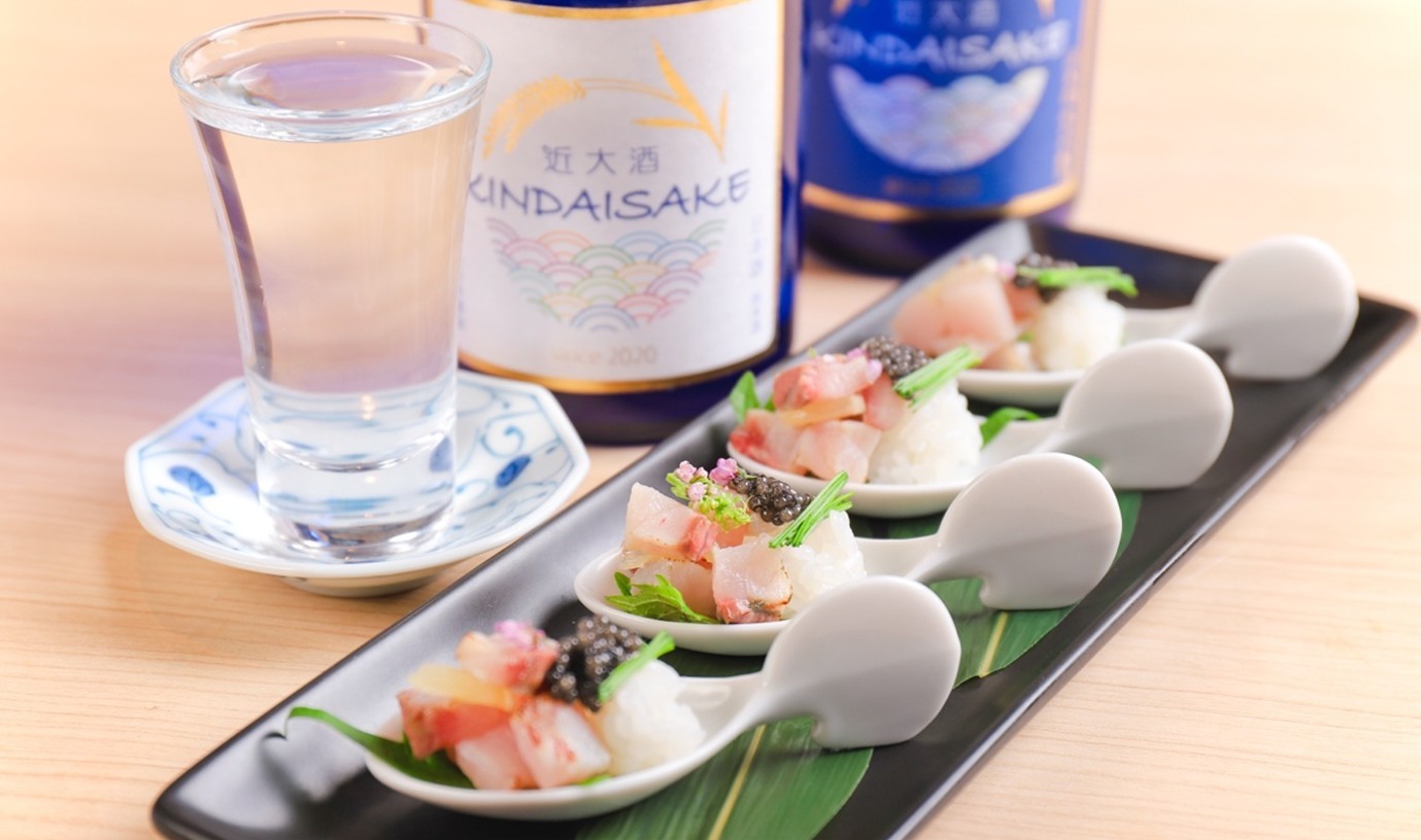 近畿大学創立100周年記念！大阪・関西万博の食を彩る特別メニュー　「ワンスプーンで食す　近大キャビアの親子寿司」を期間限定で提供