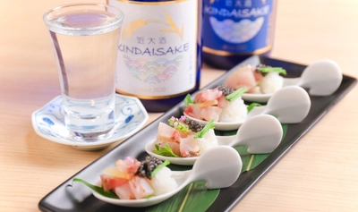 近畿大学創立100周年記念！大阪・関西万博の食を彩る特別メニュー　「ワンスプーンで食す　近大キャビアの親子寿司」を期間限定で提供
