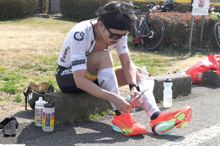 菊池朋明選手：練習風景