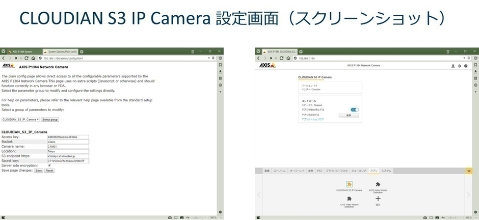 Axis CLOUDIAN 設定