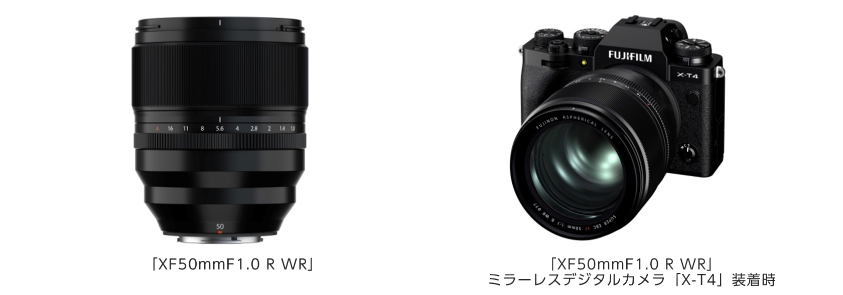 大口径中望遠単焦点レンズ「フジノンレンズ XF50mmF1.0 R WR」新発売