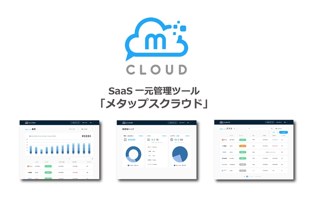 急激なSaaSの導入増加がもたらすお金・時間のムダと セキュリティリスクを改善　 SaaS一元管理ツール「メタップスクラウド」をリリース　 11月16日より招待制でのサービス提供開始