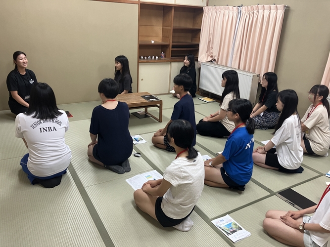 昨年度の様子：夕礼体験