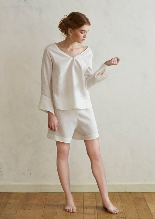 プルオーバーシャツ&ショートパンツ