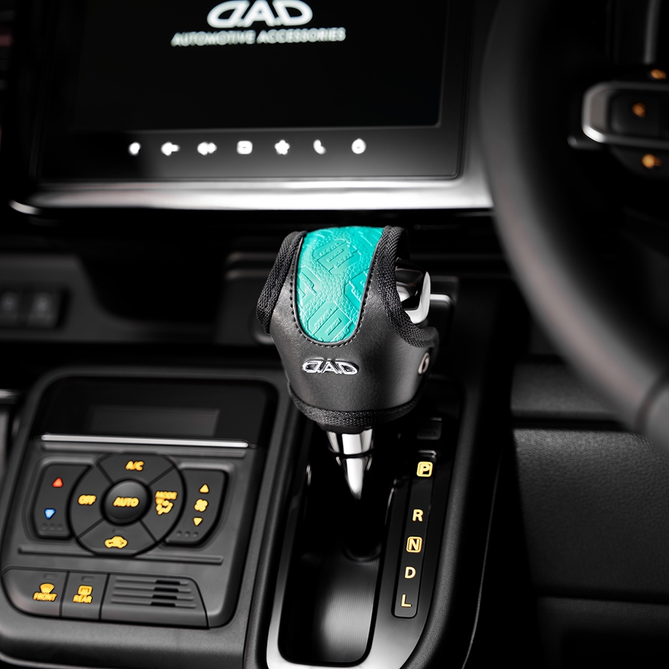 レザーシフトノブカバー SSモデル モノグラムレザーオーシャンブルー【HA746-01-01】