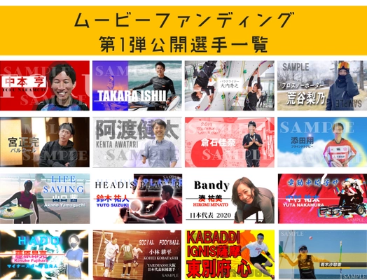 動画購入を通じてスポーツ選手の応援ができる 「ムービーファンディング」β版をリリース