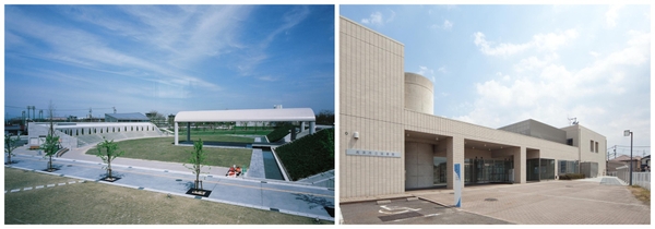 本イベントでめぐる謎解きスポットのイメージ(左:はるひ夢の森公園／右:清須市立図書館)