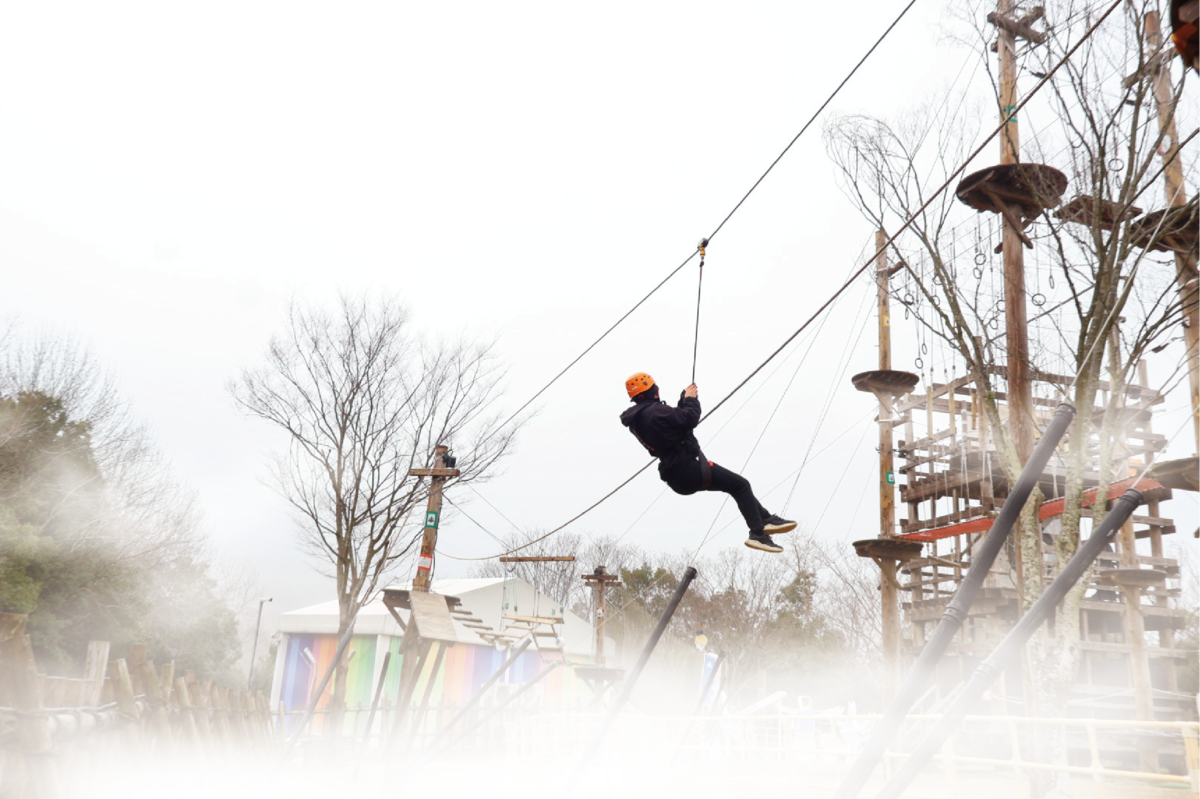 淡路島に“雲海”が出現!スリル満点のアスレチックでハラハラドキドキのアクティブ旅 『ドリーム・ミスト・エクスプローラー 絶景!雲海アスレチック』 ~2ヶ月限定の雲海アスレチックが出現!3月24日開始~