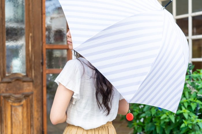 いつもの傘のワンポイントに。
