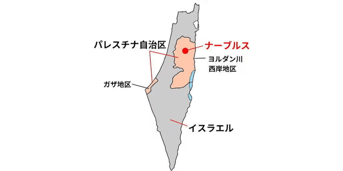 パレスチナ地図