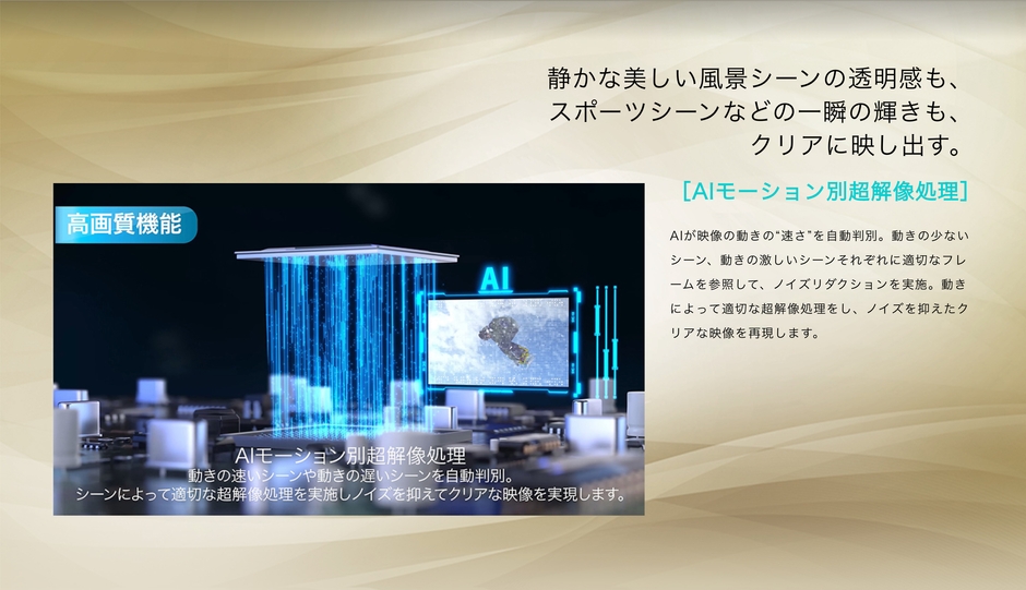 AIモーション別超解像処理