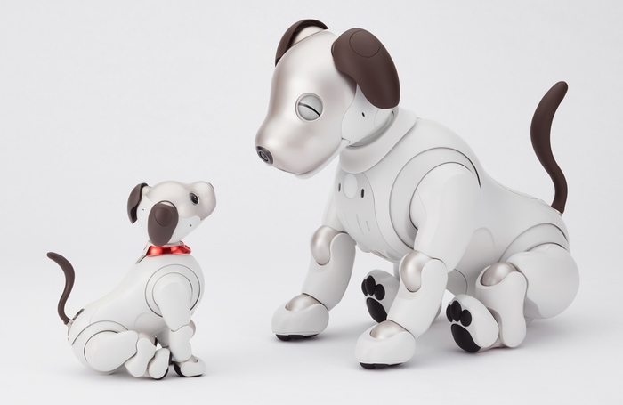 左が通常のaibo、右が「バイボ」