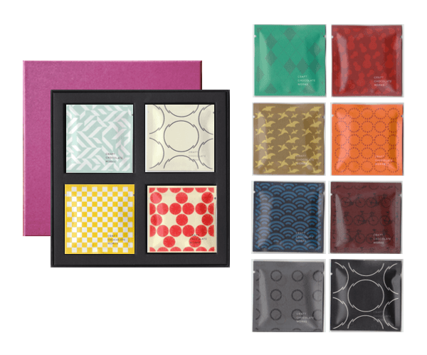 12種類の板チョコレートを楽しめるアソートボックス