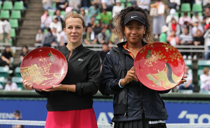 2019年シングルス優勝の大坂 なおみ選手と準優勝のアナスタシア・パブリュチェンコワ選手