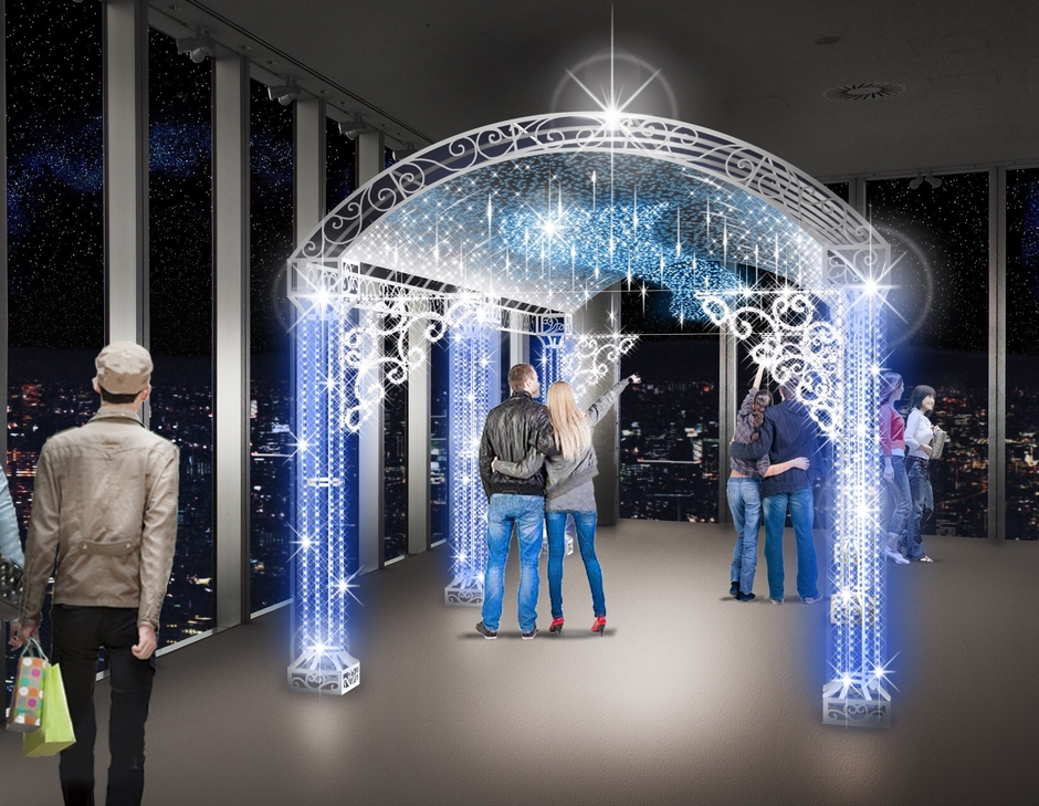 天空のイルミネーション(59階)