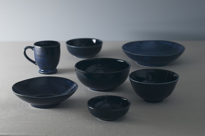 めぐり陶器 色釉シリーズ 紺青