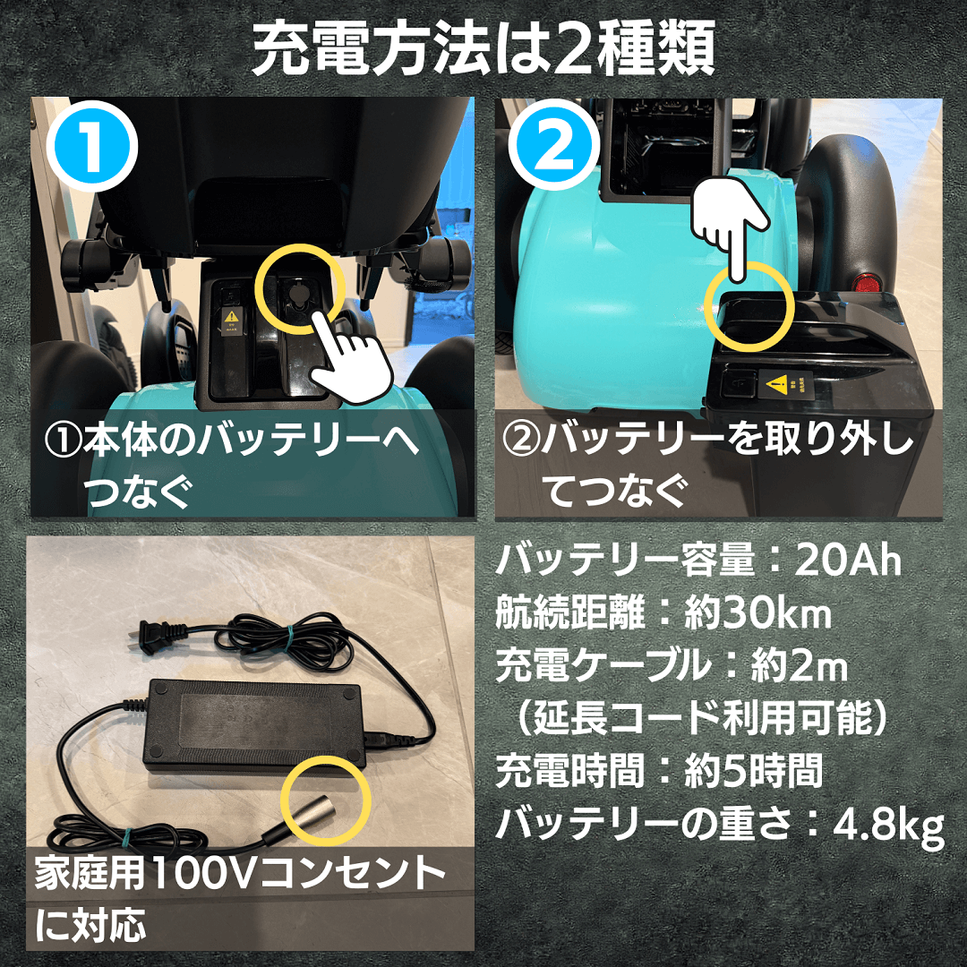 「たのシーモ」充電方法