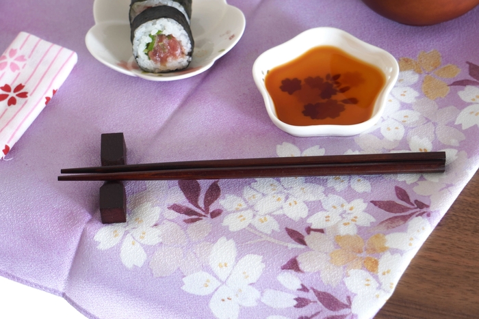 木曽ヒノキ拭きうるし御箸&箸置き