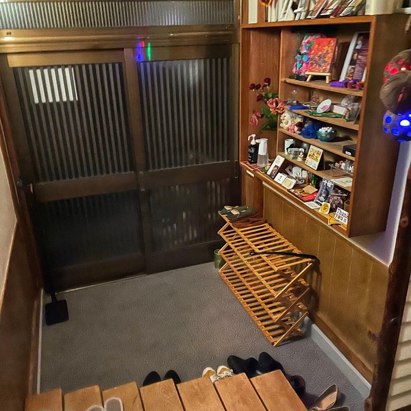 実家感の強いエントランス　