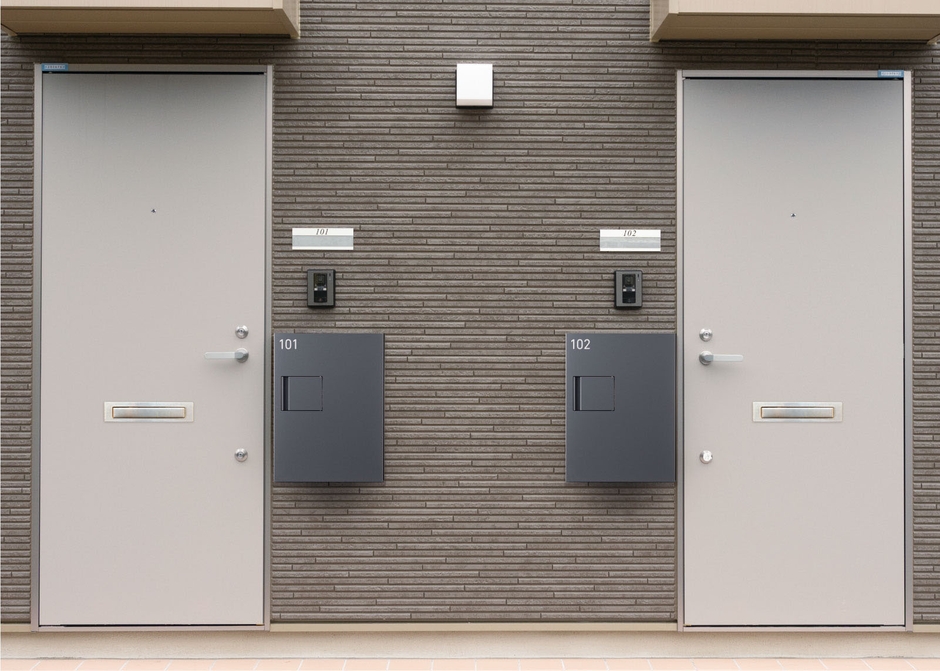 設置イメージ(各戸の扉付近に設置)