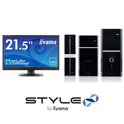 iiyama PC「STYLE∞（スタイル インフィニティ）」より iiyama製21.5型フルHDモニター『ProLite E2280HS』を セットにしたお得なデスクトップパソコン3機種を販売開始 