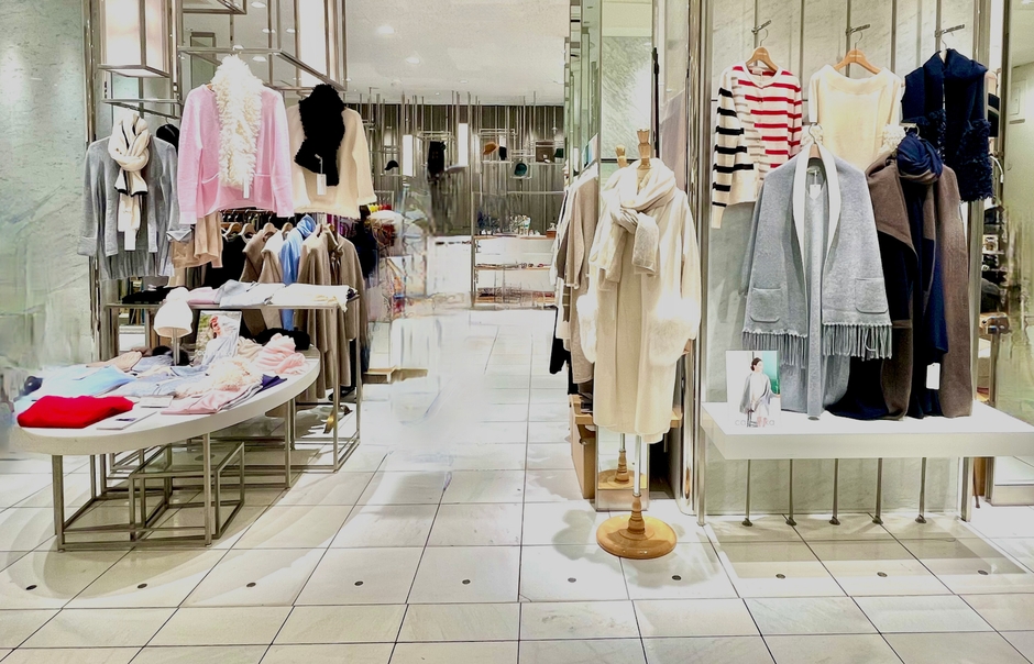 伊勢丹新宿店でのポップアップショップ(2023年)の様子