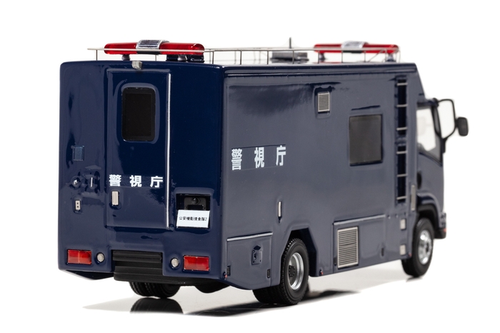 1/43 いすゞ フォワード 2014 警視庁公安部公安機動捜査隊NBCテロ対策車両:右後