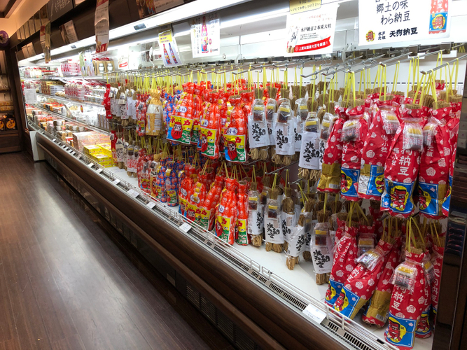 日本有数の納豆コーナー