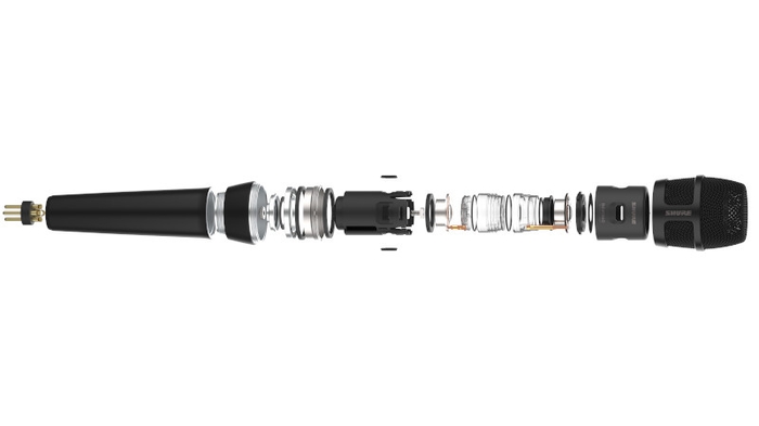 マイクロホン(カーディオイド)断面図