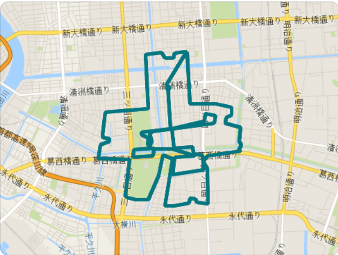 GPSアート さくら