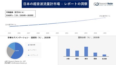 日本の超音波流量計市場